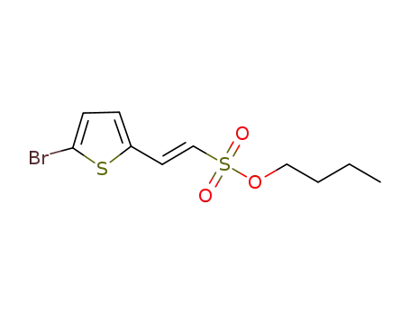 Molecular Structure of 919792-67-9 (Ethenesulfonic acid, 2-(5-bromo-2-thienyl)-, butyl ester, (1E)-)