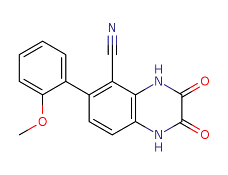 6-(2-methoxy-phenyl)-2,3-dioxo-1,2,3,4-tetrahydro-quinoxaline-5-carbonitrile