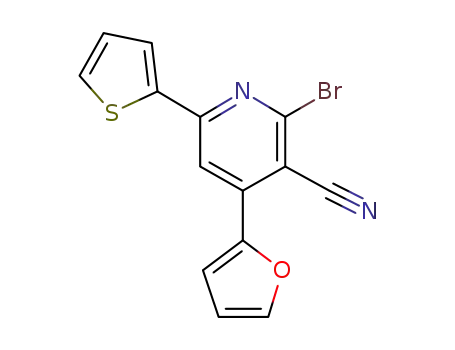 2-bromo-4-furan-2-yl-6-thiophen-2-yl-nicotinonitrile