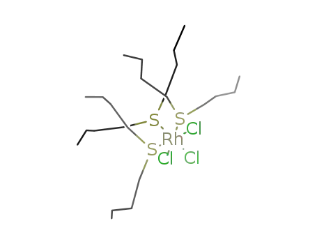 Molecular Structure of 55425-73-5 (TRIS(DIBUTYLSULFIDE)RHODIUM TRICHLORIDE)