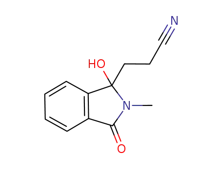 3-(1-hydroxy-2-methyl-3-oxo-2,3-dihydro-1H-isoindol-1-yl)propionitrile
