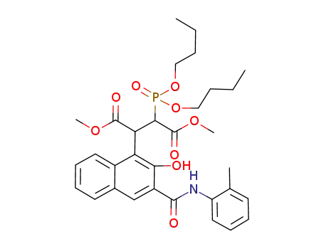 dimethyl 2-(dibutoxyphosphoryl)-3-[2-hydroxy-3-(2-methylphenylcarbamoyl)naphthalen-1-yl]succinate