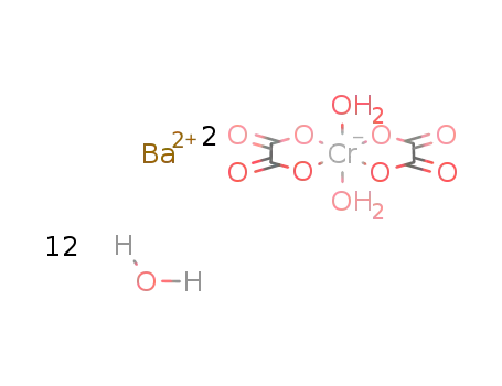 trans-barium dioxalatodiaquochromate(III) *12H2O