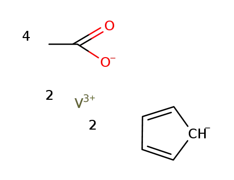 {(η5-cyclopentadienyl)vanadium diacetate}2