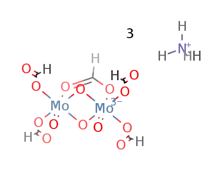 triammonium μ-formato-(O,O')-di-μ-oxo-bis(diformato(oxo)molybdate(V))