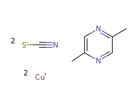 2,5-dimethylpyrazinobisthiocyanatodicopper(I)
