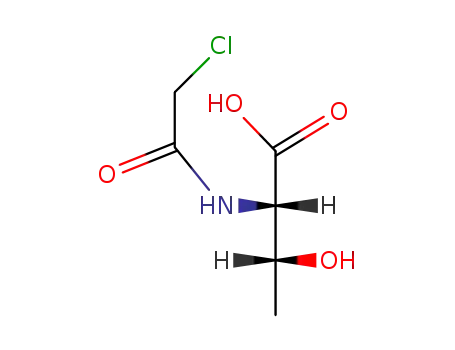 Molecular Structure of 153893-46-0 (L-Threonine, N-(chloroacetyl)-)