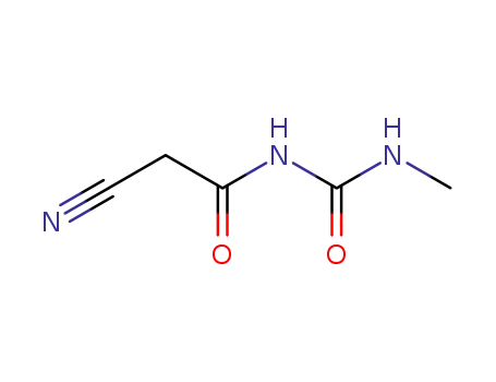 Molecular Structure of 6972-77-6 (2-cyano-N-[(methylamino)carbonyl]acetamide)