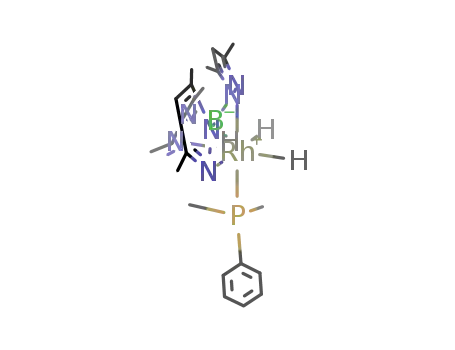 [(tris(3,5-dimethylpyrazolyl)borate)RhH2(PPhMe2)]