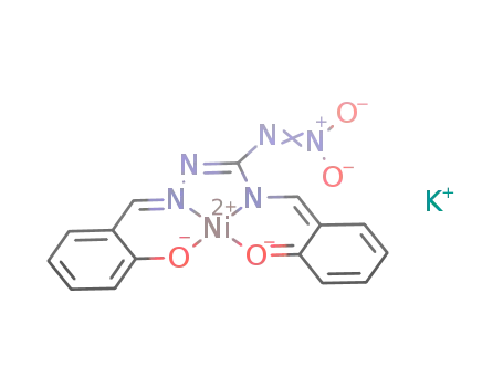 potassium [N,N'-bis(salicylideneamino)nitroguanidonato-N,N',O,O']nickelate(II)