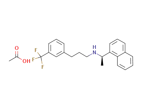 N-[1-(R)-(-)-(1-naphthyl)ethyl]-3-[3-(trifluoromethyl)phenyl]-1-aminopropane acetate