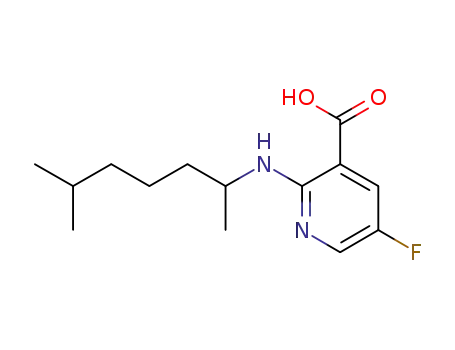 2-[(1,5-dimethylhexyl)amino]-5-fluoronicotinic acid