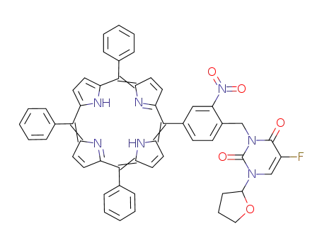 5-(α-tegafur-m-nitro-p-tolyl)-10,15,20-triphenylporphyrin