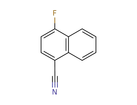 Molecular Structure of 13916-99-9 (1-CYANO-4-FLUORONAPHTHALENE)