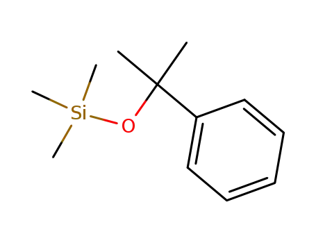 Molecular Structure of 14629-57-3 (2-Phenyl-2-(trimethylsilyloxy)propane)