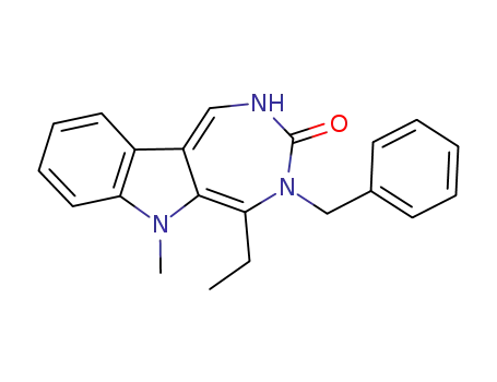 4-benzyl-5-ethyl-6-methyl-4,6-dihydro[1,3]diazepino[5,6-b]indol-3(2H)-one