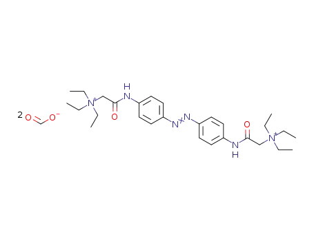 4,4′-bis[(2)-triethylammoniumacetamido]azobenzene bis-formate