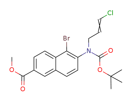 methyl 2-[(tert-butoxycarbonyl)(3-chloro-2-propen-1-yl)amino]-1-bromo-6-naphthoate