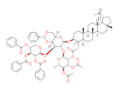 lupeol 2,3,4-tri-O-benzoyl-β-D-xylopyranosyl-(1->3)-[2,3,4-tri-O-acetyl-α-L-rhamnopyransyl-(1->2)]-4,6-di-O-benzylidene-β-D-galactopyranoside