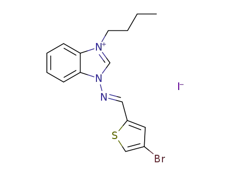 (E)-1-(4-bromo-2-thienyl)-N-(3-butylbenzimidazol-3-ium-1-yl)methanimine iodide