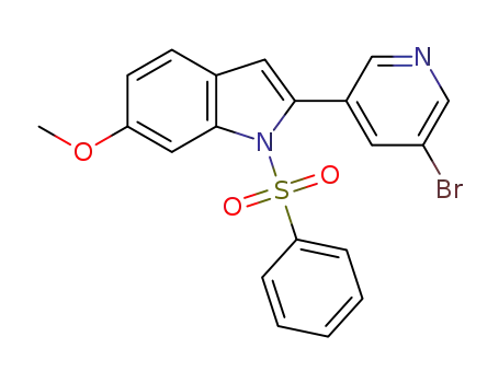1-benzenesulfonyl-2-(5-bromo-pyridin-3-yl)-6-methoxy-1H-indole