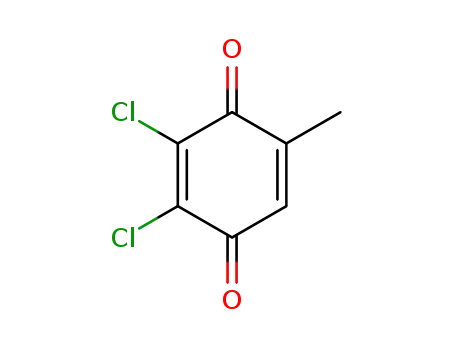 Molecular Structure of 30685-19-9 (2,3-Dichloro-5-methyl-1,4-benzoquinone)