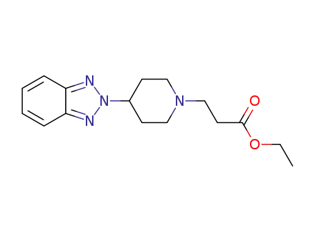 3-(4-benzotriazol-2-yl-piperidin-1-yl)-propionic acid ethyl ester