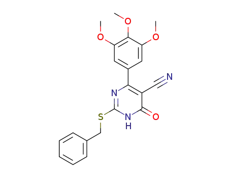 2-(benzylthio)-4-(3,4,5-trimethoxyphenyl)-6-oxo-1,6-dihydropyrimidine-5-carbonitrile