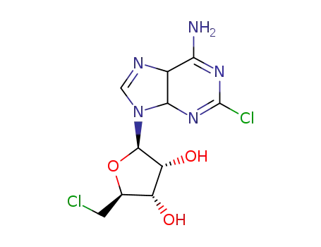 (2R,3R,4S,5S)-2-(6-amino-2-chloro-9H-purin-9-yl)-5-(chloromethyl)tetrahydrofuran-3,4-diol, also called 5'-deoxy-5'-(chloro)-2-chloroadenosine