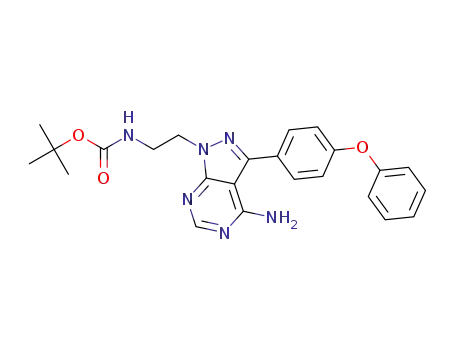 tert-butyl (2-(4-amino-3-(4-phenoxyphenyl)-1H-pyrazolo[3,4-d]pyrimidin-1-yl)ethyl)carbamate