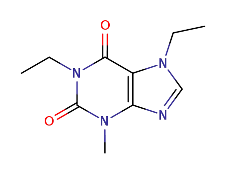 Molecular Structure of 54889-96-2 (1,7-Diethyl-2,3,6,7-tetrahydro-3-methyl-1H-purine-2,6-dione)