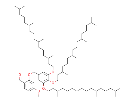 2-(3’,4’,5’-tri(2",3"-dihydrophytyloxy)benzyloxy)-4-methoxybenzaldehyde