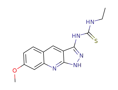 N-ethyl-N'-(7-methoxy-1H-pyrazolo[3,4-b]quinolin-3-yl)thiourea