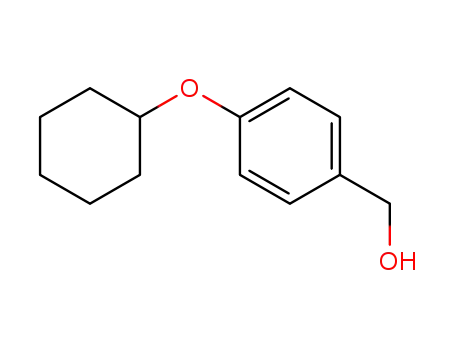 Molecular Structure of 13485-84-2 (Benzenemethanol, 4-(cyclohexyloxy)-)