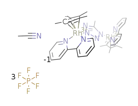 [[(η5-C5Me5)Ir(2,2'-bipyridine)]2(μ-(5-methyltetrazolato))][PF6]3*CH3CN