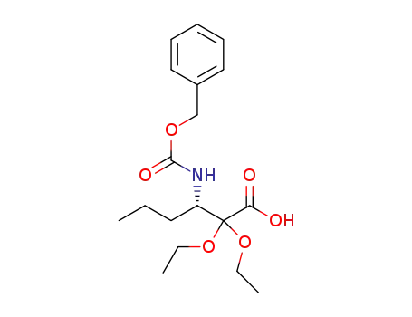 (S)-3-(((benzyloxy)carbonyl)amino)-2,2-diethoxyhexanoic acid