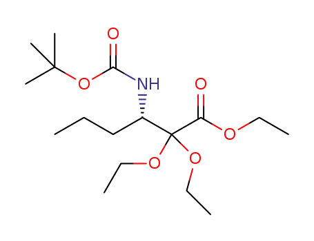 ethyl (S)-3-(tert-butoxycarbonylamino)-2,2-diethoxyhexanoate