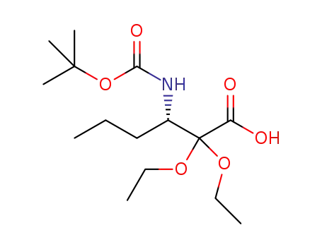 (S)-3-((tert-butoxycarbonyl)amino)-2,2-diethoxyhexanoic acid
