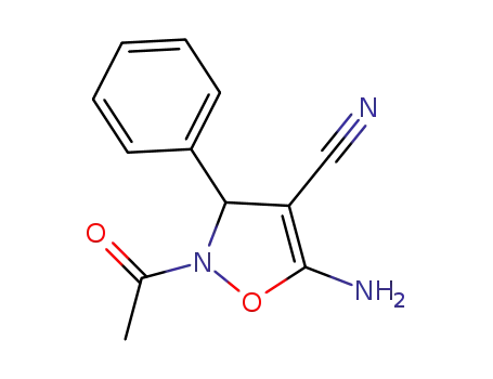 2-acetyl-5-amino-3-phenyl-2,3-dihydroisoxazole-4-carbonitrile