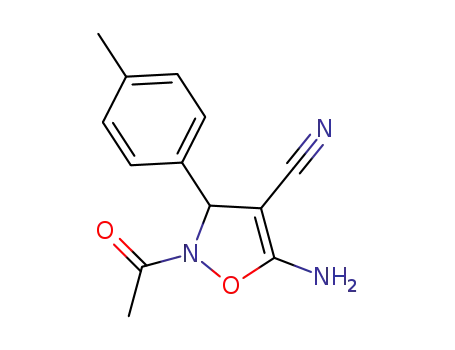 2-acetyl-5-amino-3-p-tolyl-2,3-dihydroisoxazole-4-carbonitrile