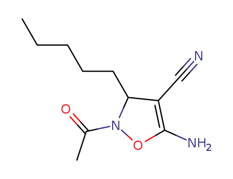 2-acetyl-5-amino-3-pentyl-2,3-dihydroisoxazole-4-carbonitrile