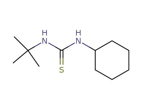 Molecular Structure of 34780-32-0 (Thiourea, N-cyclohexyl-N'-(1,1-dimethylethyl)-)