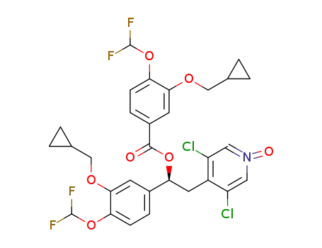 (S)-3,5-dichloro-4-(2-(3-(cyclopropylmethoxy)-4-(difluoromethoxy)benzoyloxy)-2-(3-(cyclopropylmethoxy)-4-(difluoromethoxy)phenyl)ethyl)pyridine 1-oxide