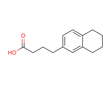 Molecular Structure of 782-27-4 (4-(5,6,7,8-tetrahydronaphthalen-2-yl)butanoic acid)