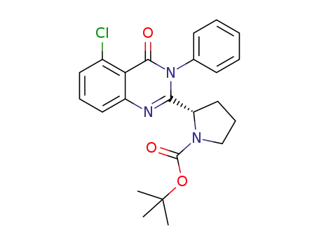 tert-butyl (S)-2-(5-chloro-4-oxo-3-phenyl-3,4-dihydroquinazoline-2-yl)pyrrolidine-1-carboxylate