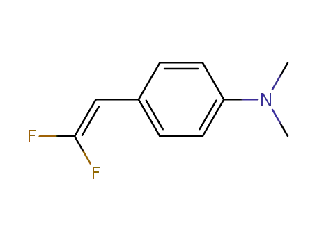 Molecular Structure of 38935-94-3 (Benzenamine, 4-(2,2-difluoroethenyl)-N,N-dimethyl-)
