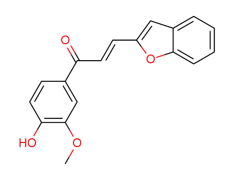 (E)-3-(benzofuran-2-yl)-1-(4-hydroxy-3-methoxyphenyl)prop-2-en-1-one