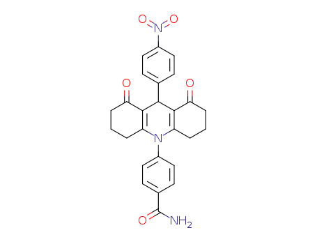 4-(1,2,3,4,5,6,7,8-octahydro-9-(4-nitrophenyl)-1,8-dioxoacridin-10(9H)-yl)benzamide