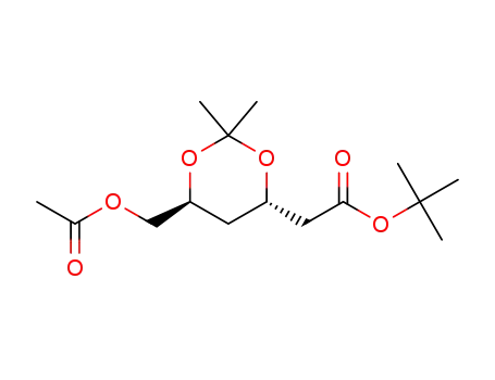 tert-butyl 2-((4S,6S)-6-(acetoxymethyl)-2,2-dimethyl-1,3-dioxan-4-yl)acetate