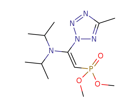dimethyl [(Z)-2-diisopropylamino-2-(5-methyl-1H-tetrazol-2-yl)vinyl]-phosphonate